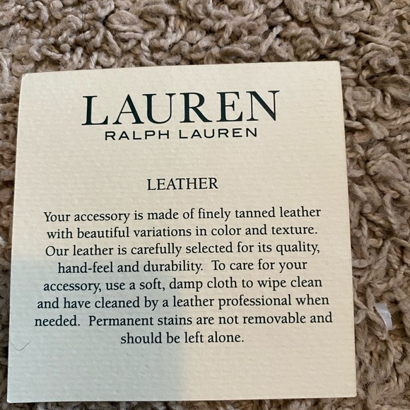 ralph lauren black leather purse authentic - Picture 9 of 10